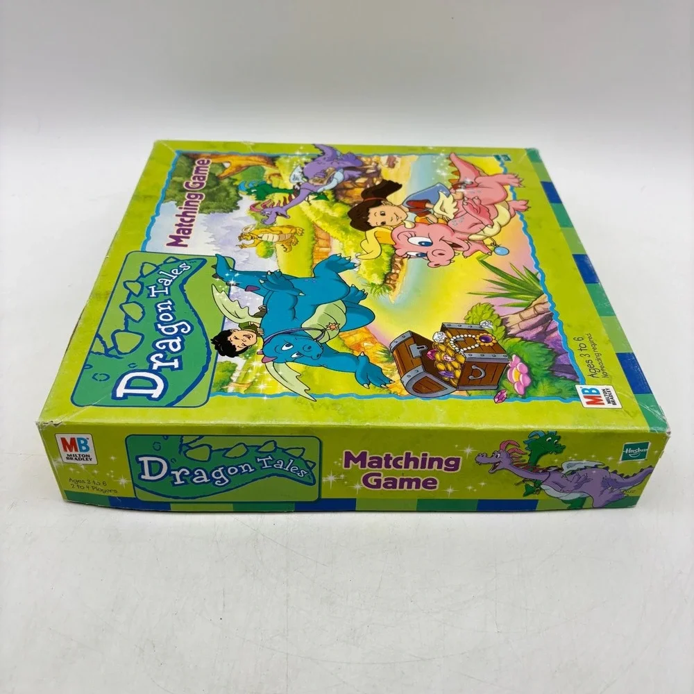 Dragon Tales Matching Game Milton Bradley Hasbro PBS Kids Vintage 99% COMPLETE